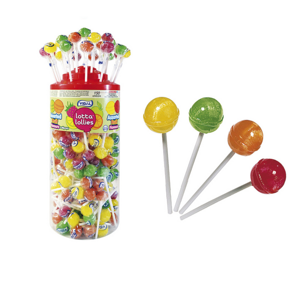 150 Assorted Fruit Lollipops